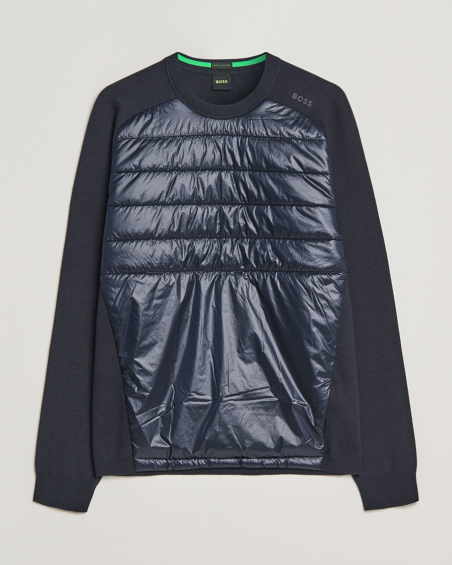Homme | Pulls Et Tricots | BOSS GREEN | Zarlim Hybrid Sweatshirt Dark Blue