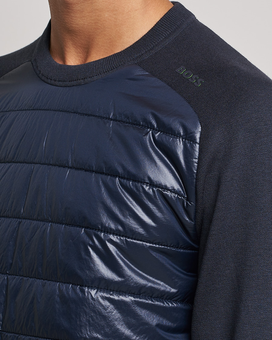 Homme | Pulls Et Tricots | BOSS GREEN | Zarlim Hybrid Sweatshirt Dark Blue
