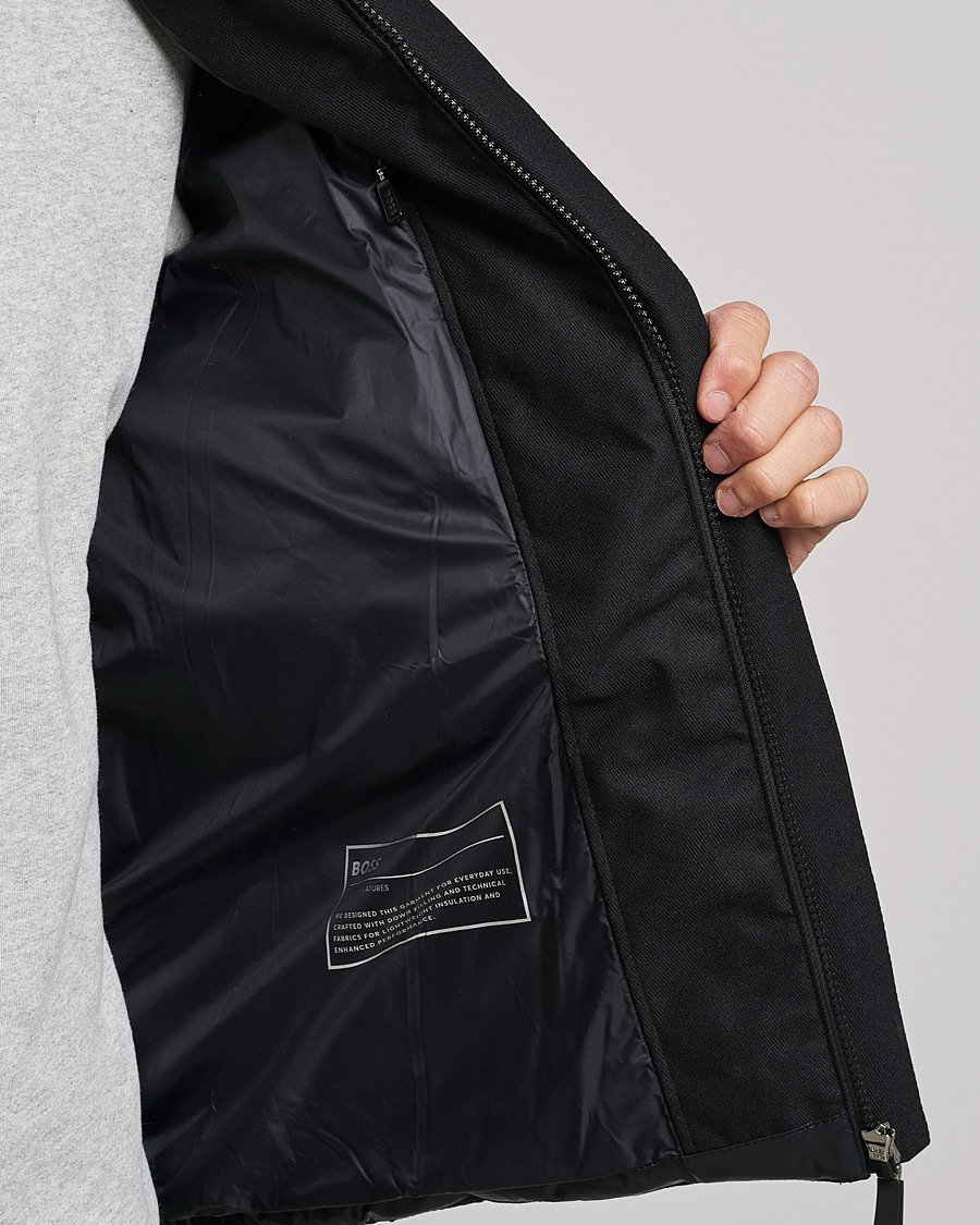 Homme | Manteaux Et Vestes | BOSS GREEN | Bergen Semi Glossy Down Jacket Black