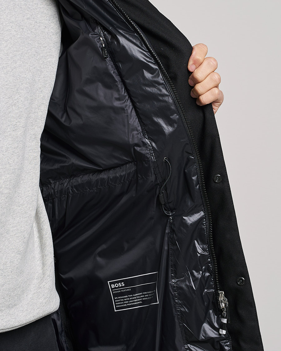 Homme | Manteaux Et Vestes | BOSS GREEN | Arviko Semi Glossy Down Parka Black