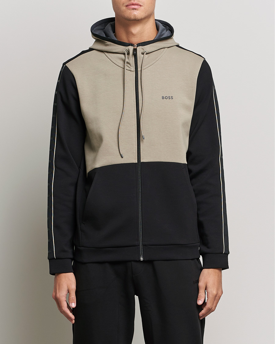Homme | Pulls Et Tricots | BOSS GREEN | Saggy Full Zip Hoodie Black