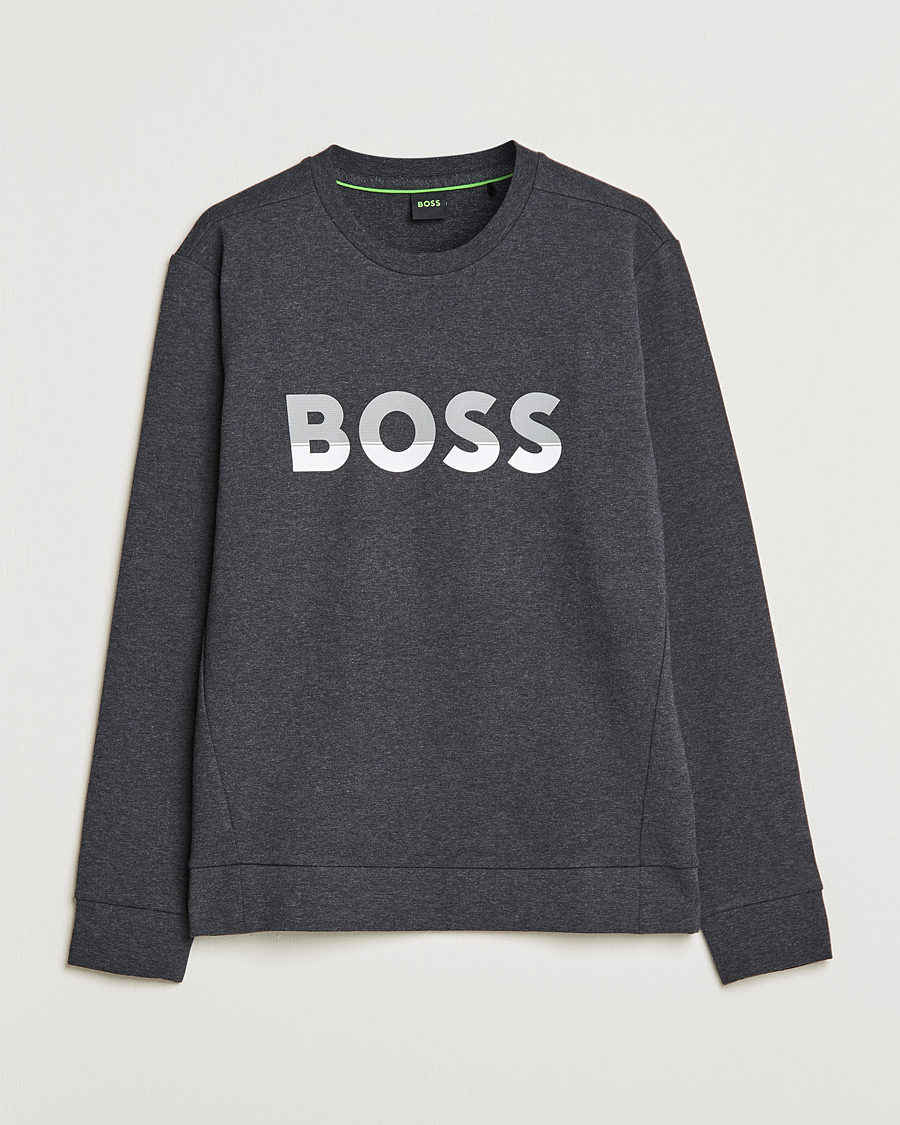 Homme | Pulls Et Tricots | BOSS GREEN | BOSS Athleisure Salbo Logo Sweatshirt Medium Grey