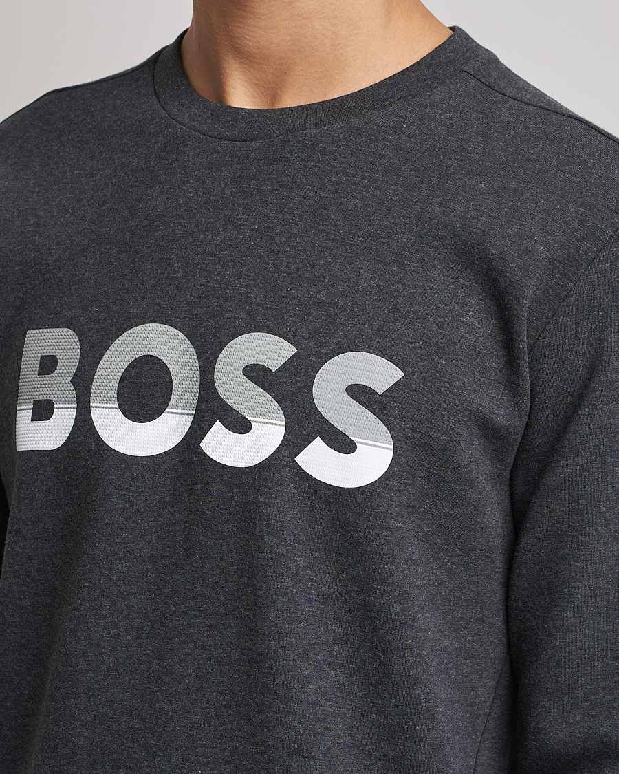 Homme | Pulls Et Tricots | BOSS GREEN | BOSS Athleisure Salbo Logo Sweatshirt Medium Grey