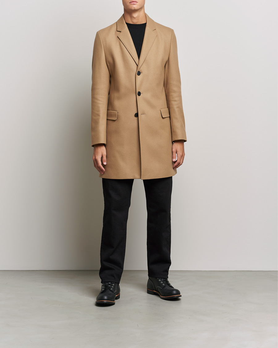 Homme | Manteaux Et Vestes | HUGO | Migor Wool Coat Medium Beige