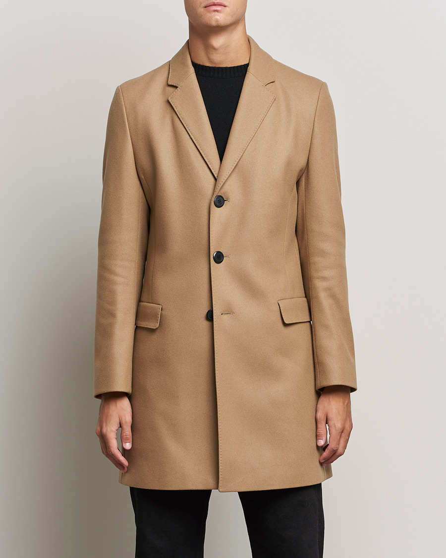 Homme | Manteaux Et Vestes | HUGO | Migor Wool Coat Medium Beige