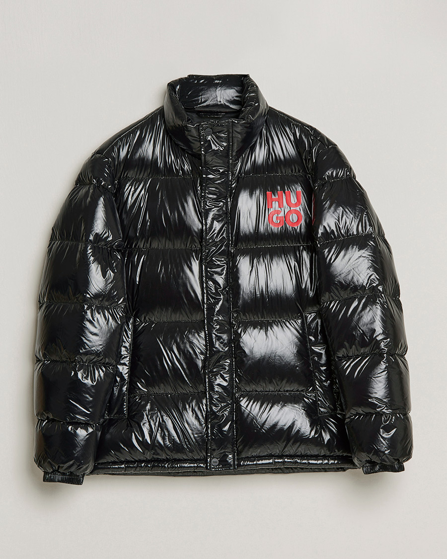 Homme | Manteaux Et Vestes | HUGO | Biron Glossy Down Jacket Black