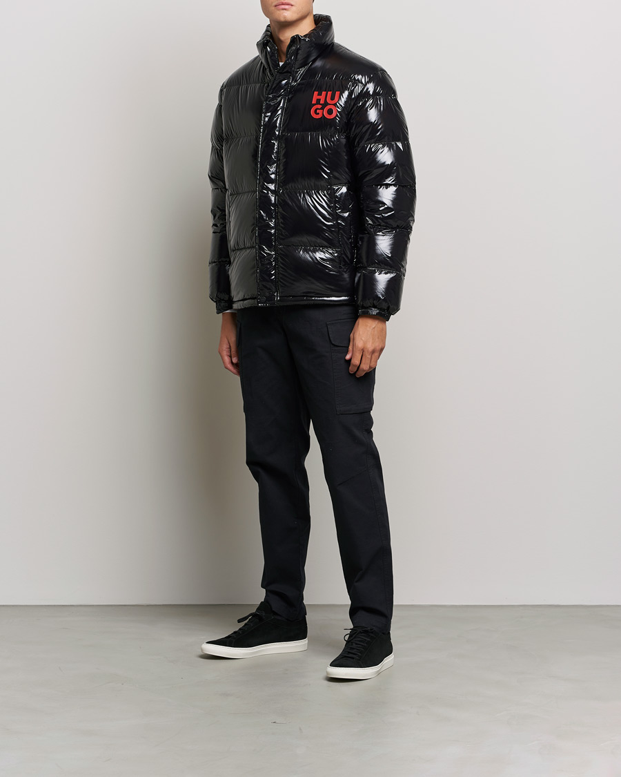 Homme | Manteaux Et Vestes | HUGO | Biron Glossy Down Jacket Black