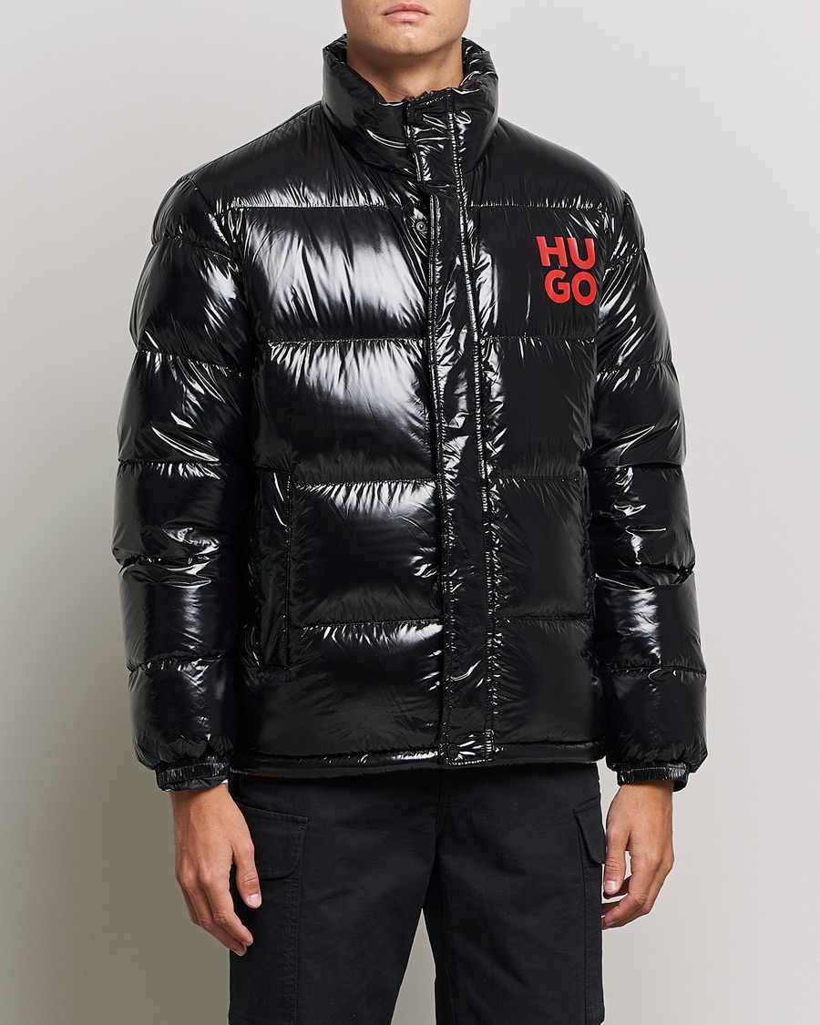 Homme | Manteaux Et Vestes | HUGO | Biron Glossy Down Jacket Black