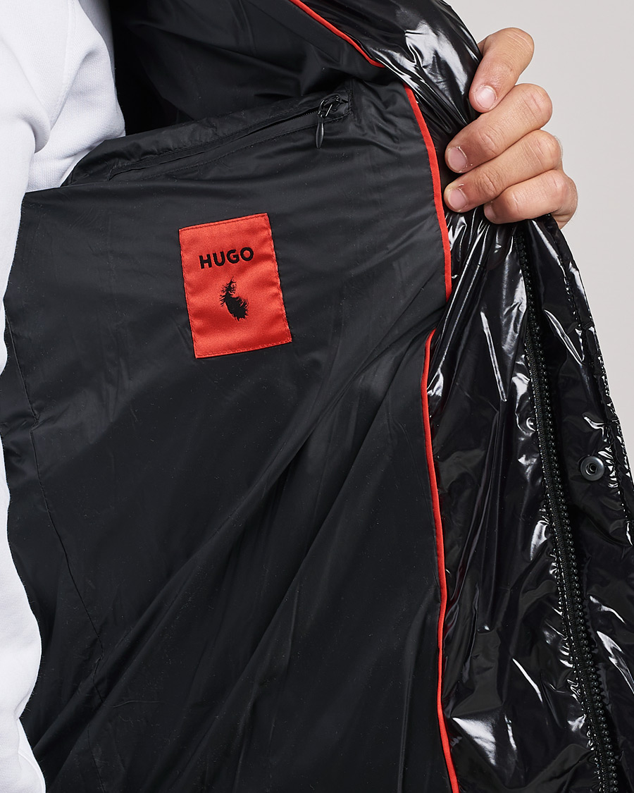 Homme | Manteaux Et Vestes | HUGO | Biron Glossy Down Jacket Black