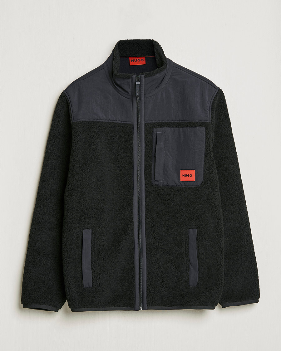 Homme | Pulls Et Tricots | HUGO | Demongras Teddy Full Zip Black