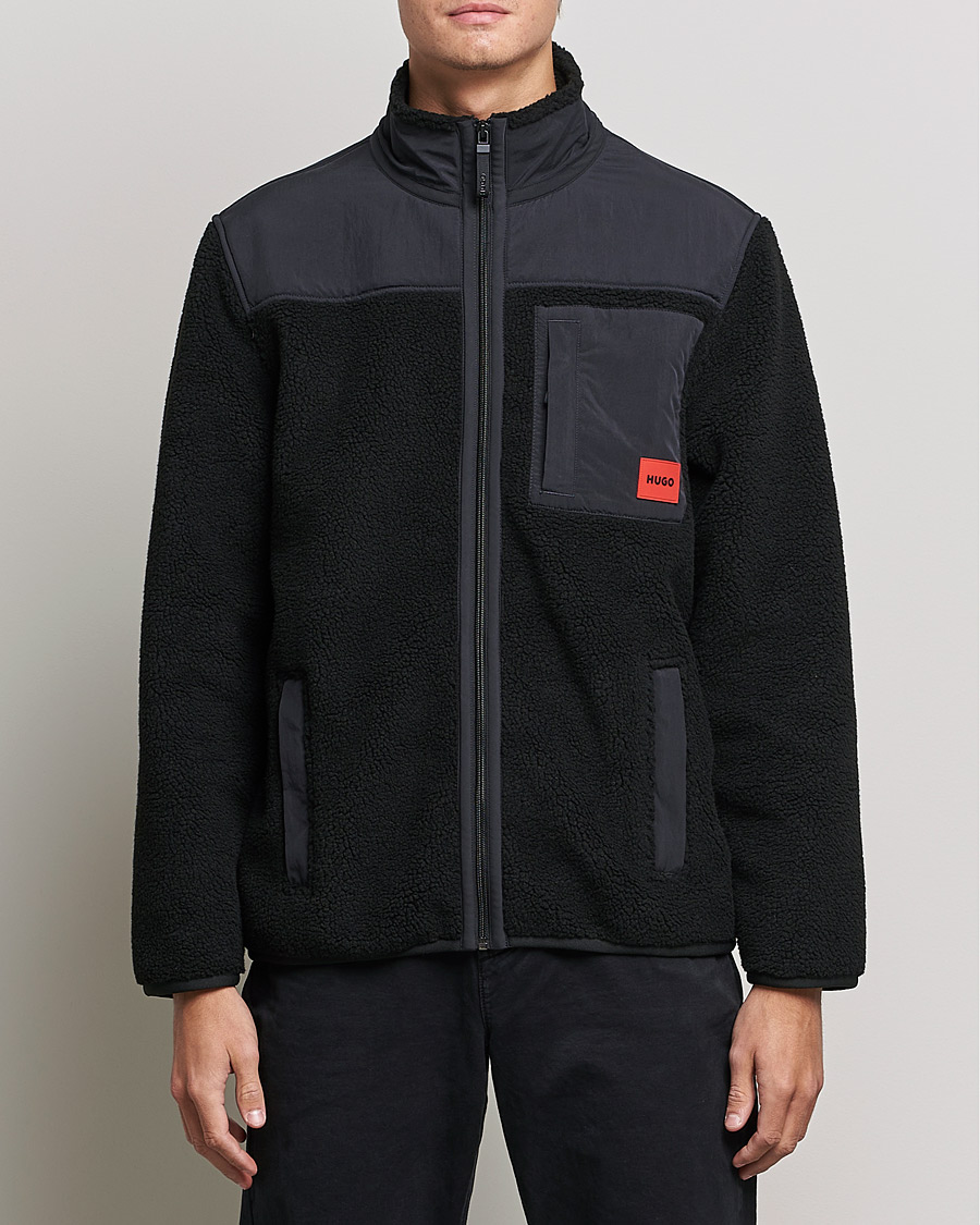 Homme | Pulls Et Tricots | HUGO | Demongras Teddy Full Zip Black