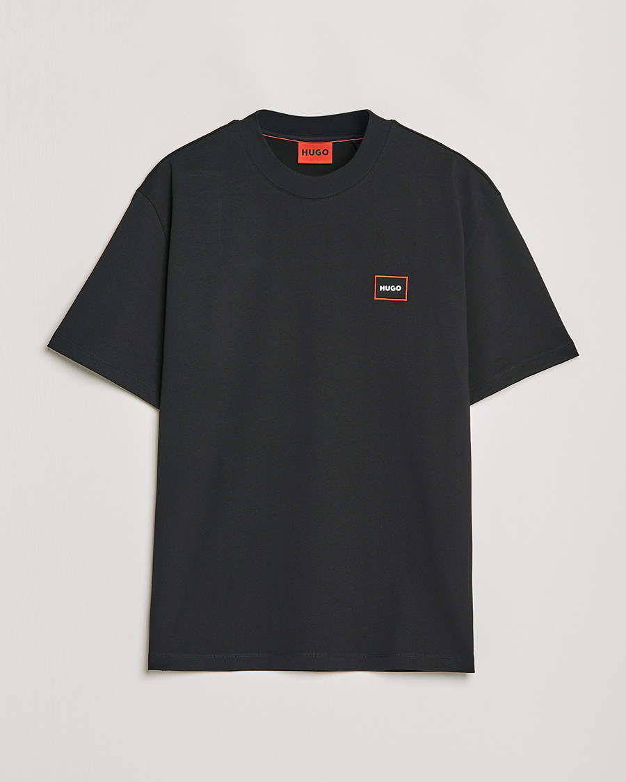 Homme | T-shirts | HUGO | Dosmos Logo Crew Neck T-Shirt Black