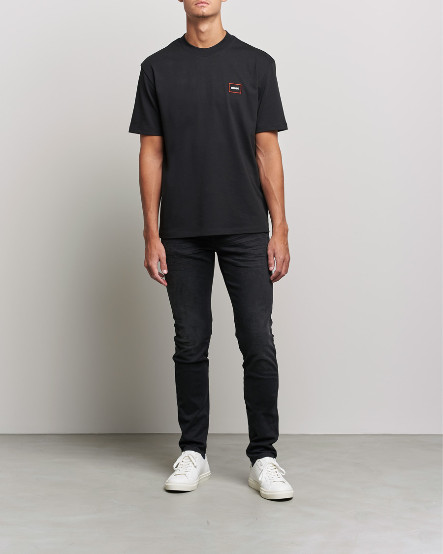 Homme | T-shirts | HUGO | Dosmos Logo Crew Neck T-Shirt Black