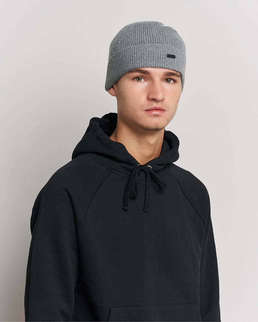 Homme | HUGO Xamir Beanie Open Grey | HUGO | Xamir Beanie Open Grey
