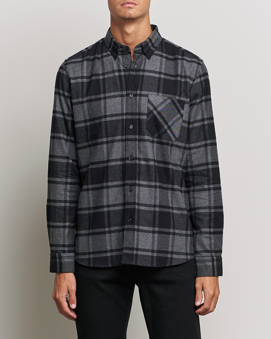 Homme | Chemises | HUGO | Ermann Checked Overshirt Black