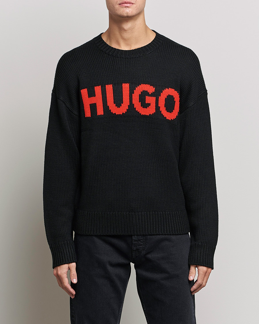 Homme | Pulls Et Tricots | HUGO | Slogonon Knitted Sweater Black