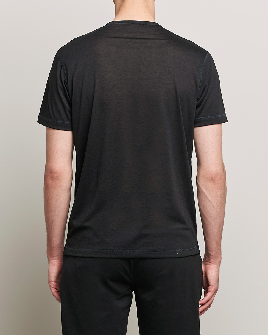 Homme | T-shirts | Sunspel | Active Tee Black