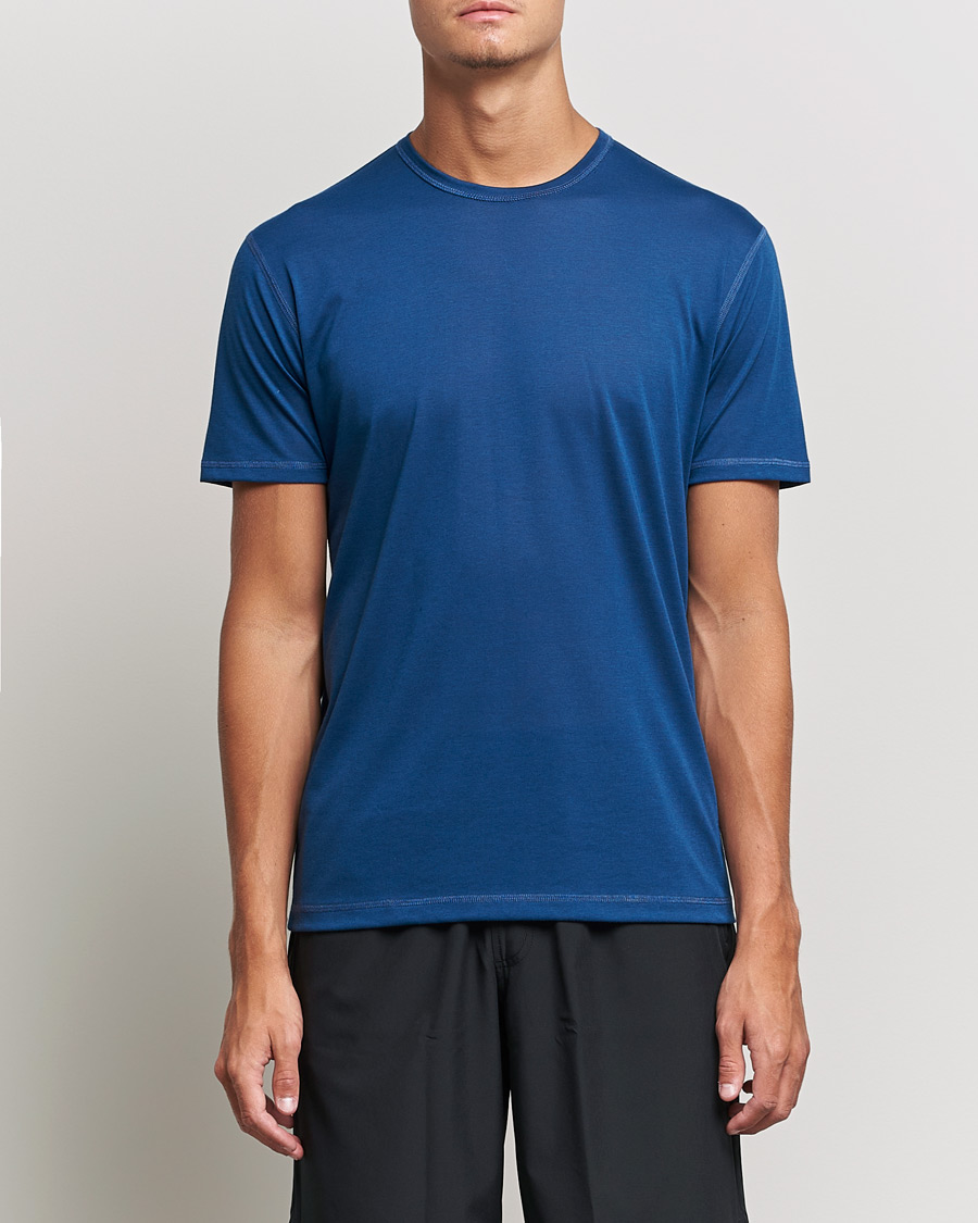 Homme | T-shirts | Sunspel | Active Tee Navy