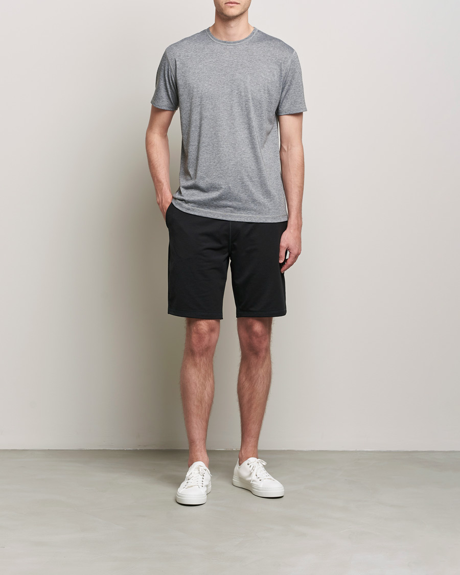 Homme | T-shirts | Sunspel | Active Tee Grey Melange