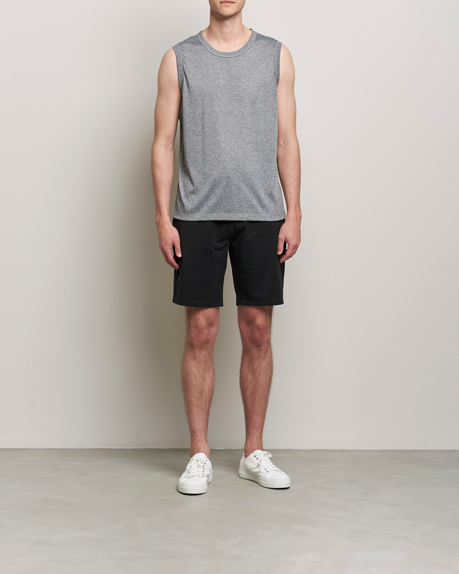 Homme | T-shirts | Sunspel | Active Vest Grey Melange