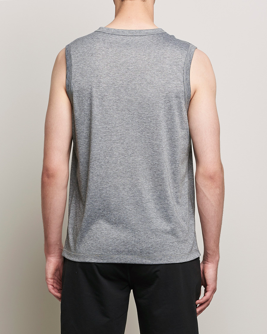 Homme | T-shirts | Sunspel | Active Vest Grey Melange