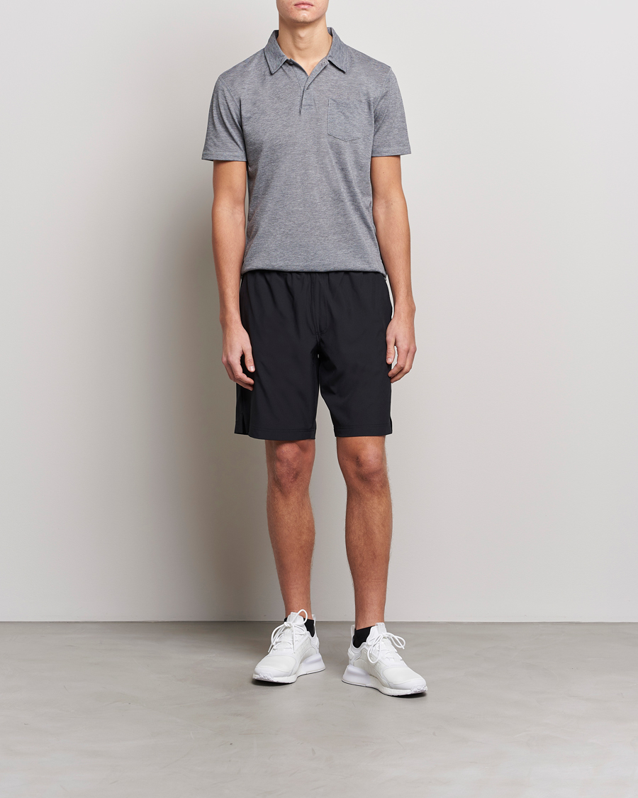 Homme | Shorts | Sunspel | Active Running Shorts Black