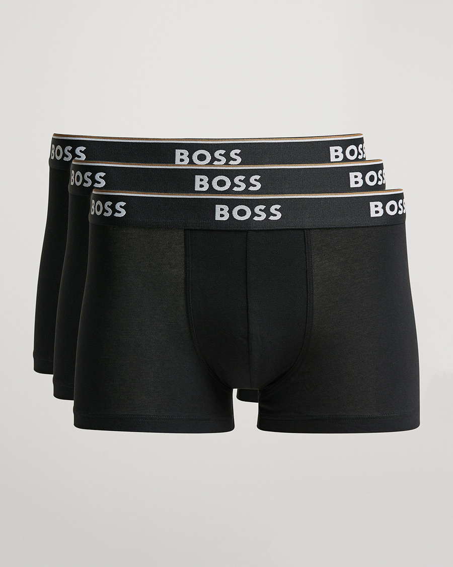 Homme | Sous-Vêtements Et Chaussettes | BOSS BLACK | 3-Pack Trunk Boxer Shorts Black