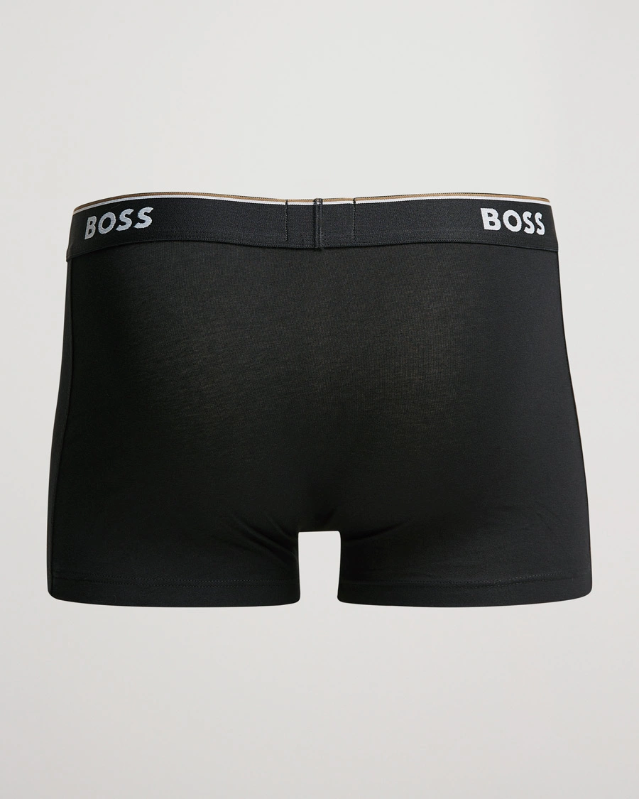 Homme | Maillot De Bains | BOSS BLACK | 3-Pack Trunk Boxer Shorts Black