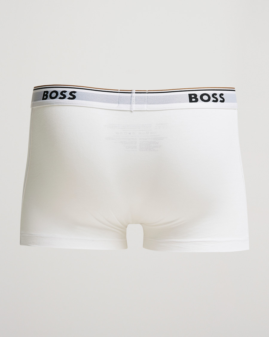 Homme | BOSS BLACK | BOSS BLACK | 3-Pack Trunk Boxer Shorts White