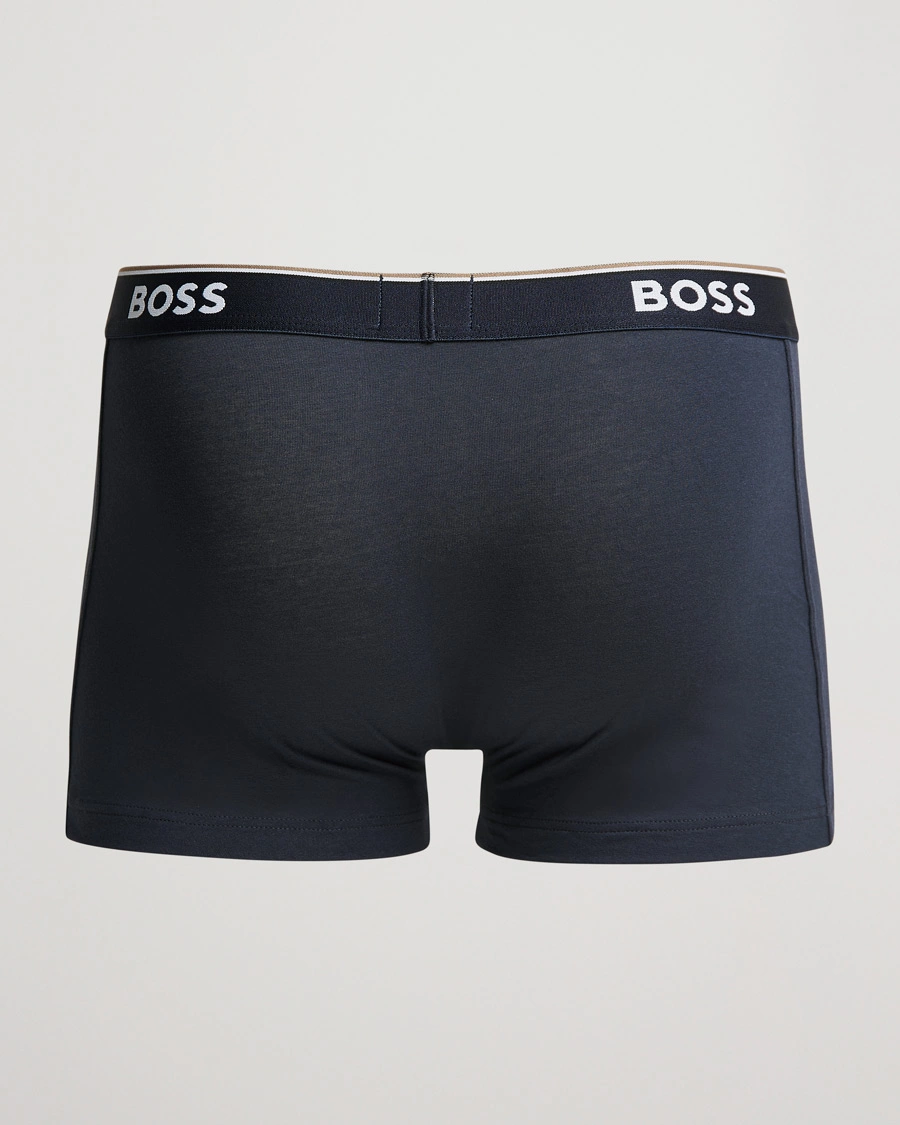 Homme | Maillot De Bains | BOSS BLACK | 3-Pack Trunk Boxer Shorts Open Blue