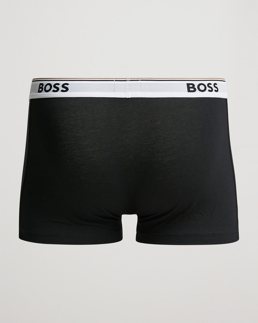 Homme | Vêtements | BOSS BLACK | 3-Pack Trunk Boxer Shorts Black/White