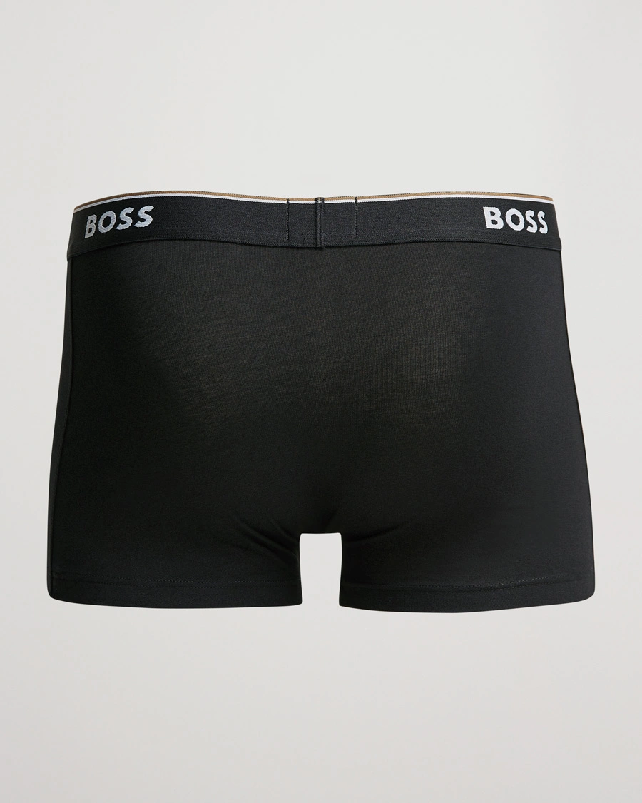 Homme | Maillot De Bains | BOSS BLACK | 3-Pack Trunk Boxer Shorts White/Grey/Black