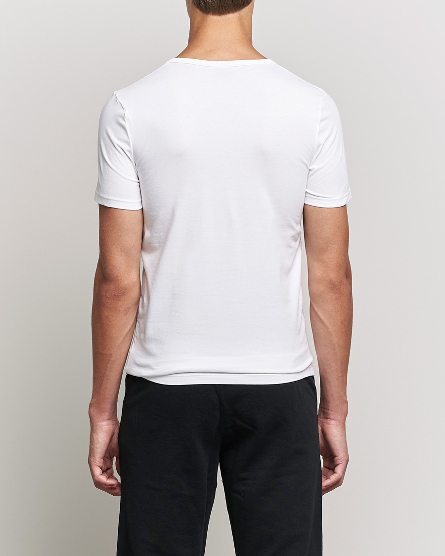 Homme | T-shirts | BOSS BLACK | 2-Pack V-Neck Slim Fit T-Shirt White