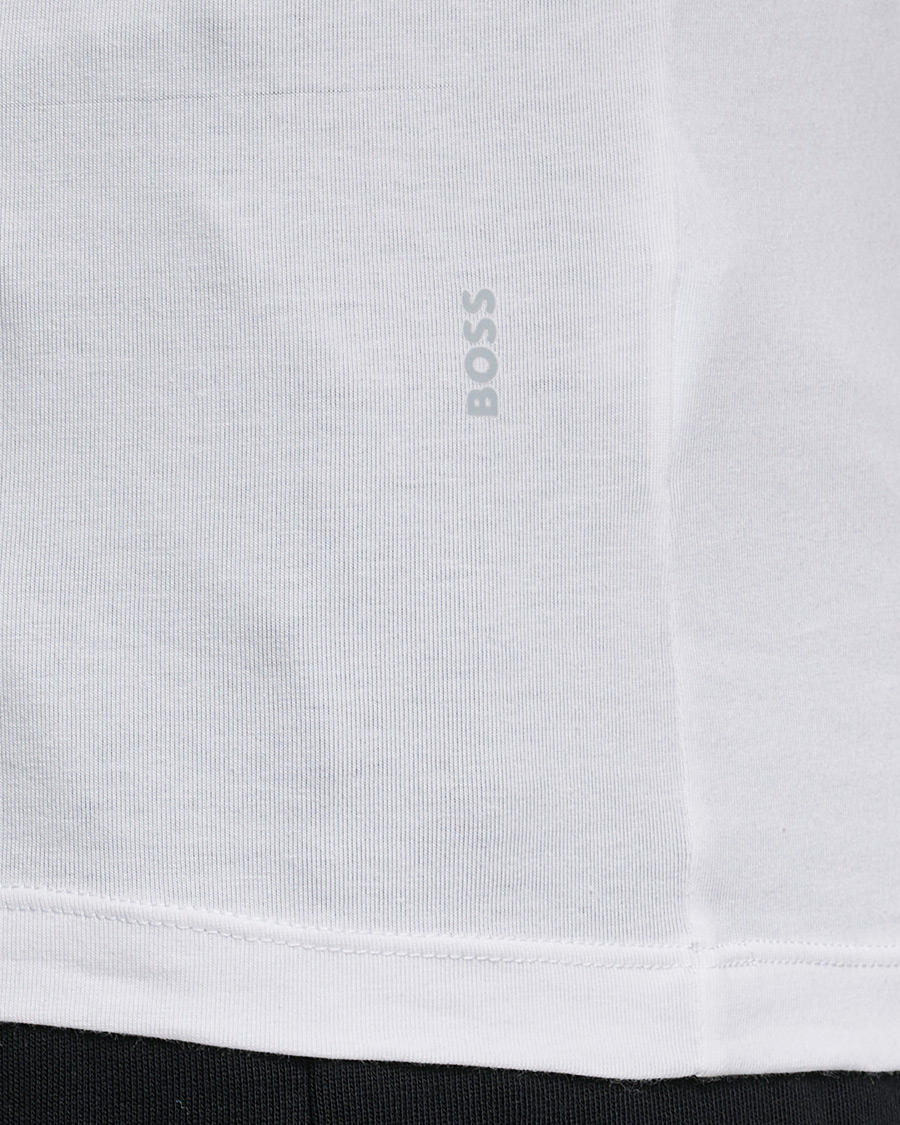 Homme | T-shirts | BOSS BLACK | 2-Pack V-Neck Slim Fit T-Shirt White