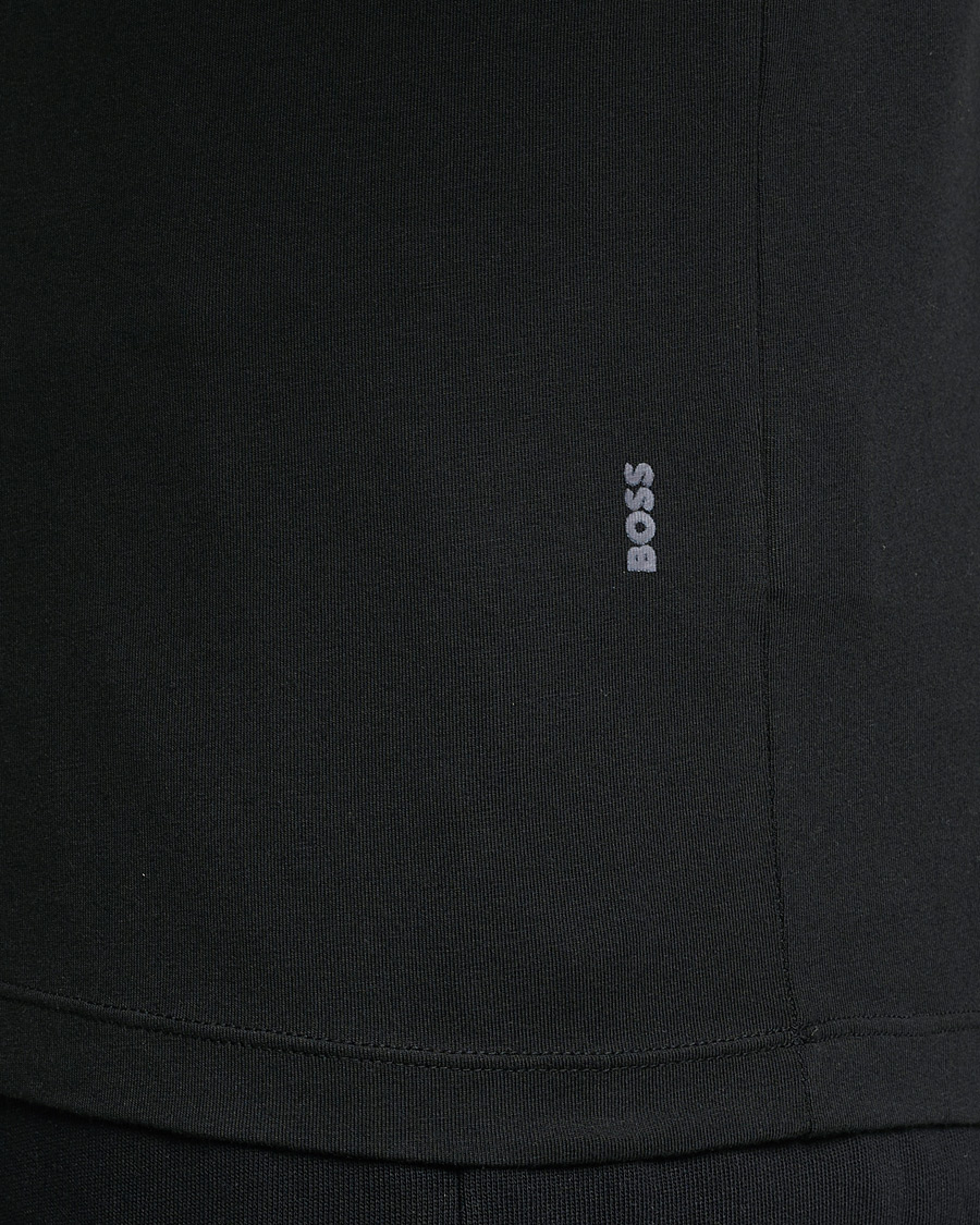 Homme | T-shirts | BOSS BLACK | 2-Pack Crew Neck Slim Fit T-Shirt Black