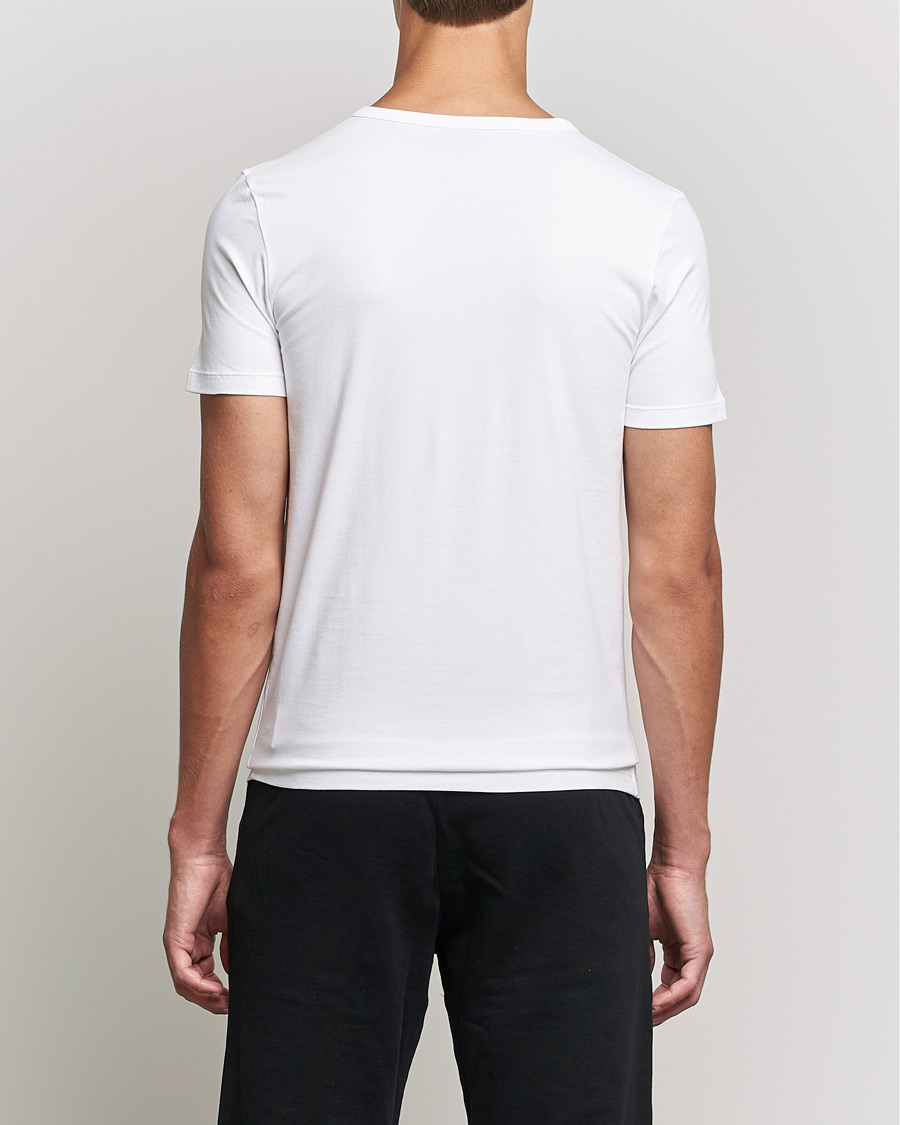 Homme | T-shirts | BOSS BLACK | 2-Pack Crew Neck Slim Fit T-Shirt White
