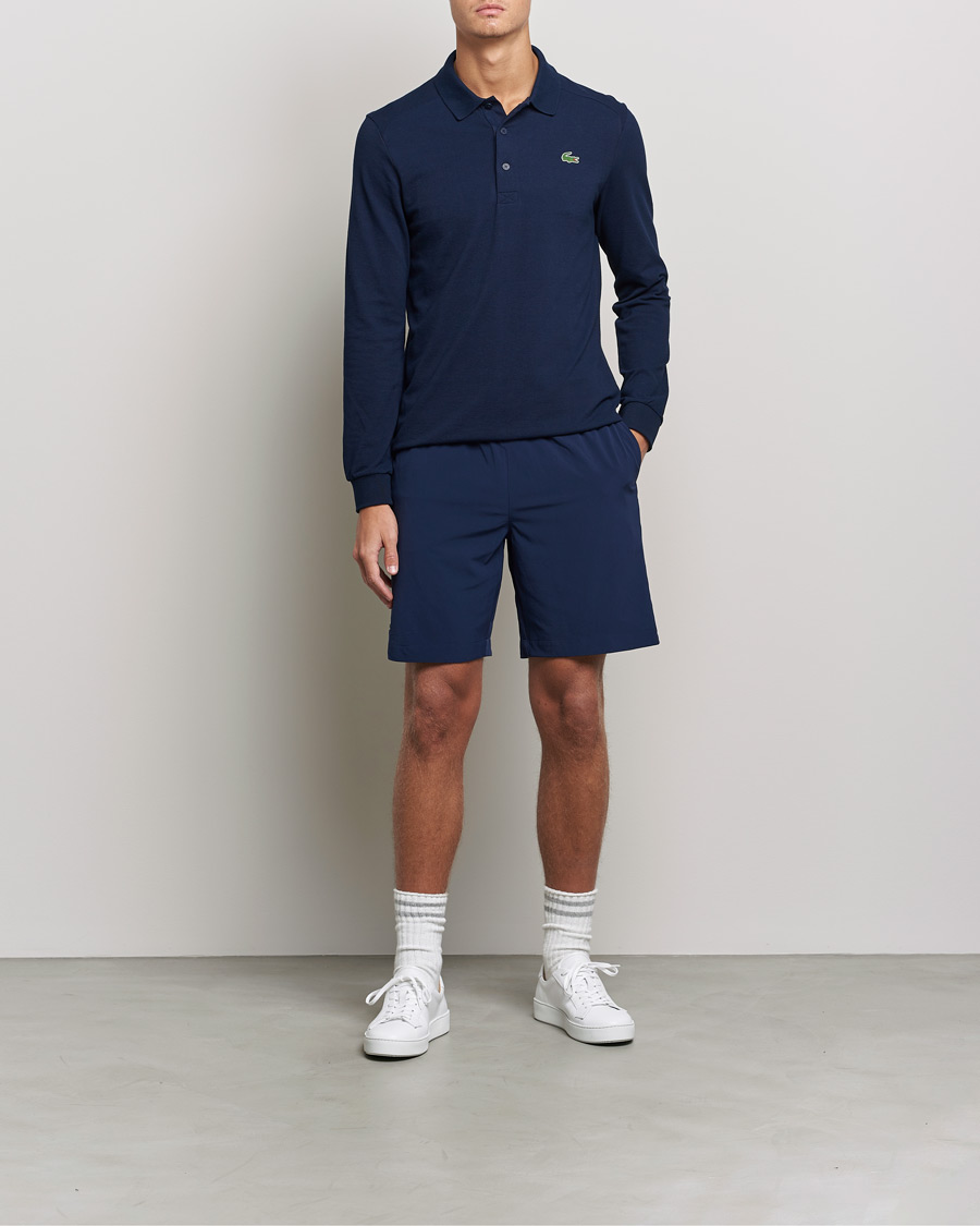 Homme | Pulls Et Tricots | Lacoste Sport | Performance Long Sleeve Polo Navy Blue