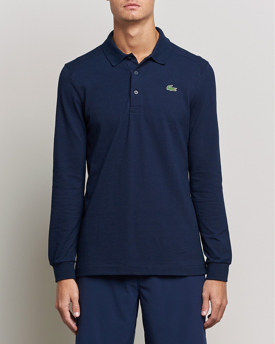 Homme | Pulls Et Tricots | Lacoste Sport | Performance Long Sleeve Polo Navy Blue