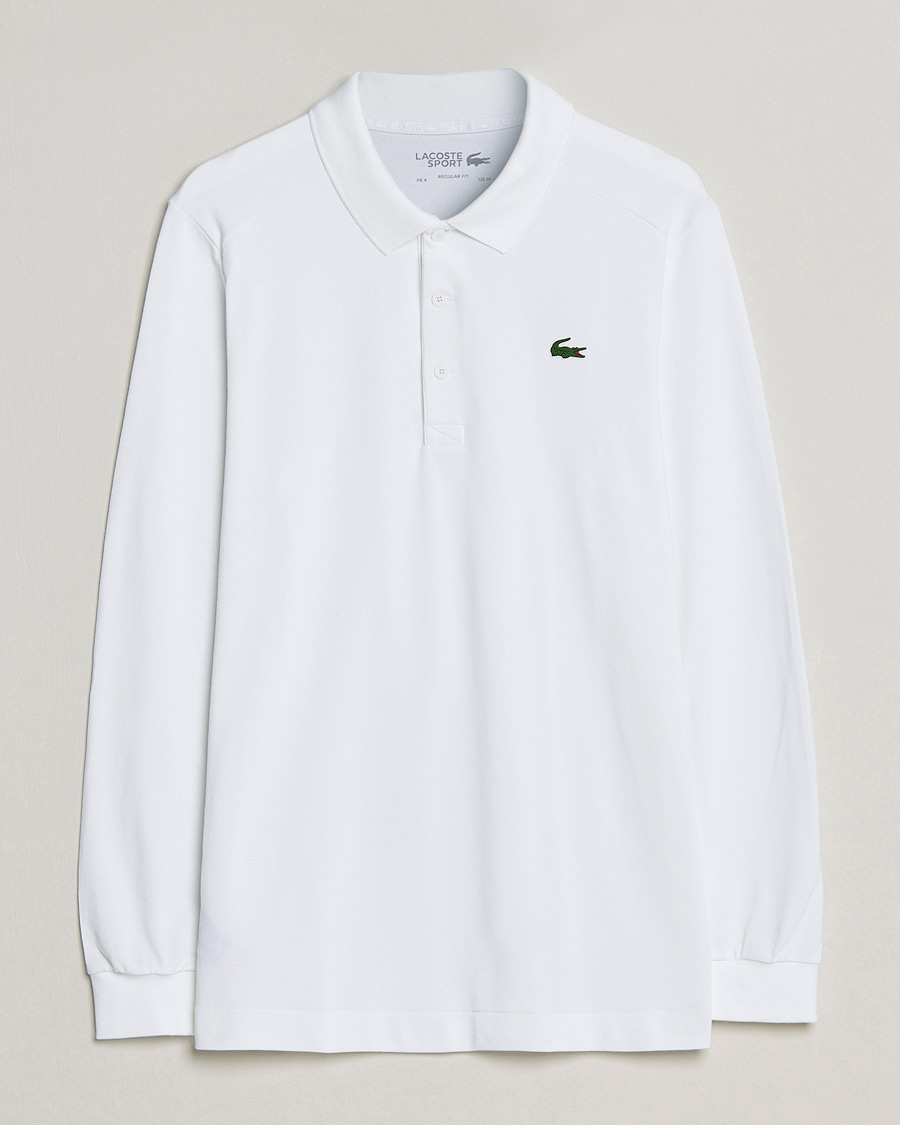 Homme | Pulls Et Tricots | Lacoste Sport | Performance Long Sleeve Polo White
