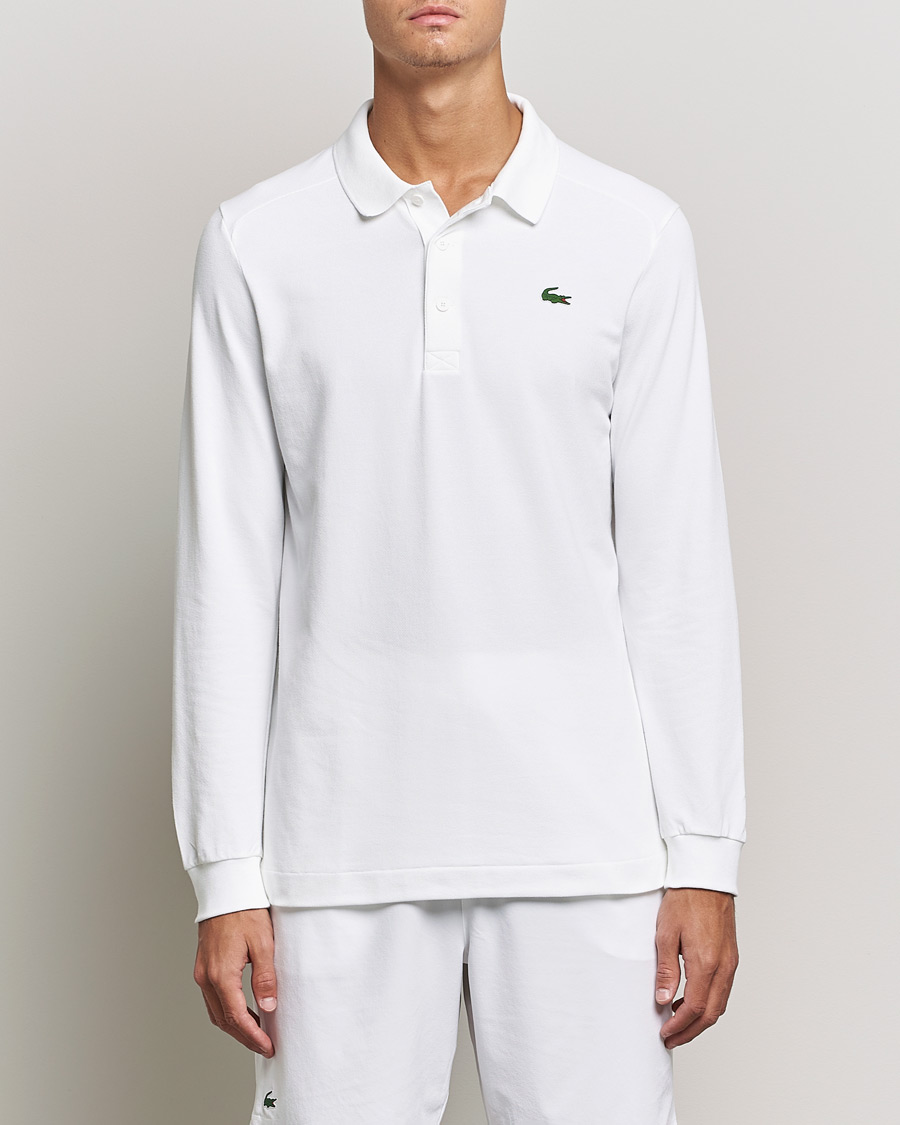 Homme | Pulls Et Tricots | Lacoste Sport | Performance Long Sleeve Polo White