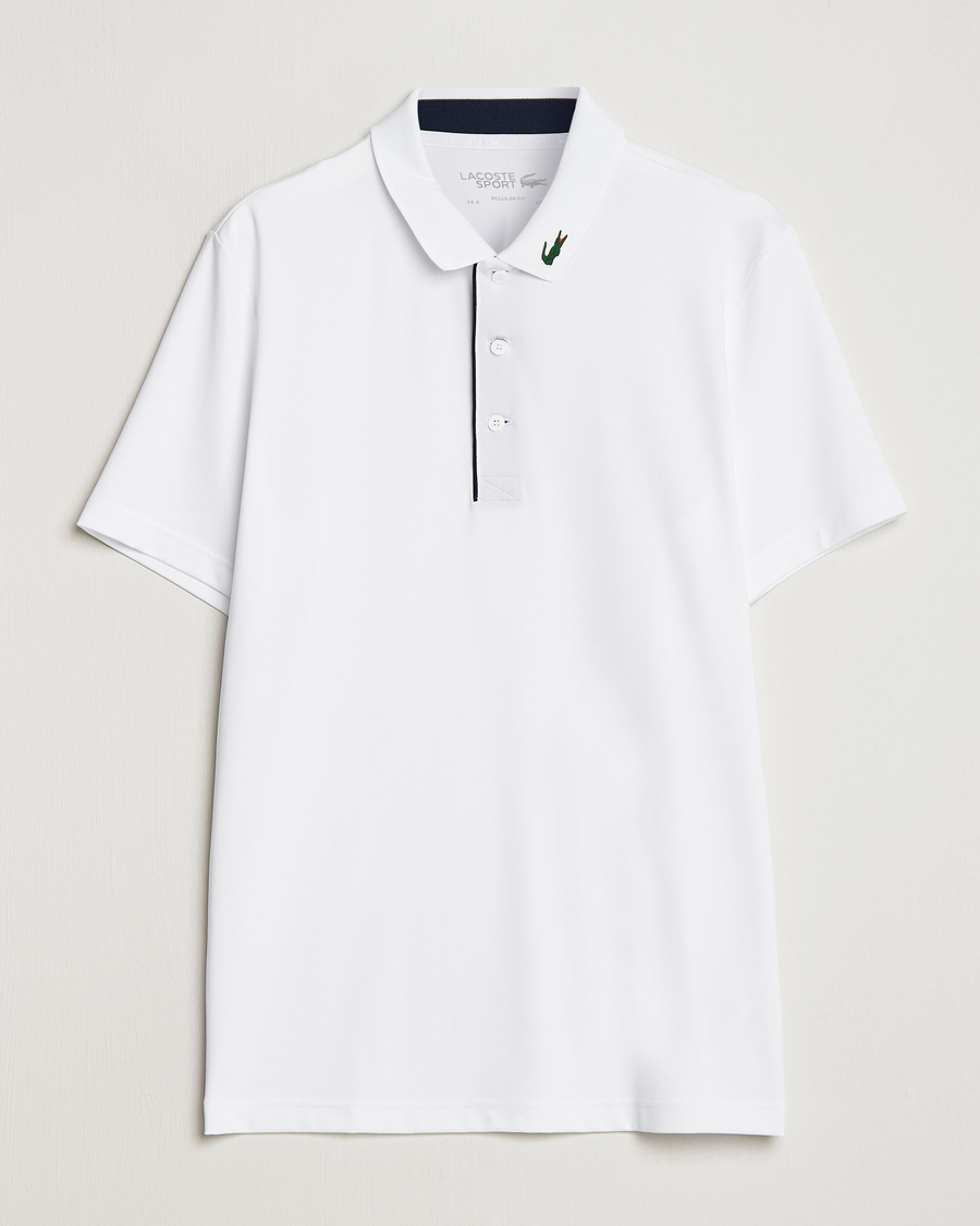 Homme | Polos | Lacoste Sport | Jersey Golf Polo White/Navy