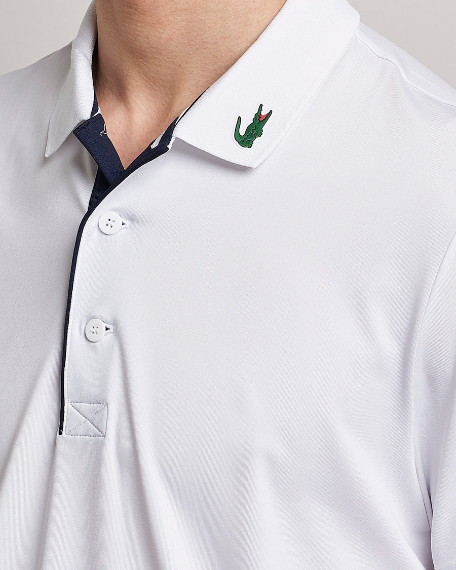 Homme | Polos | Lacoste Sport | Jersey Golf Polo White/Navy
