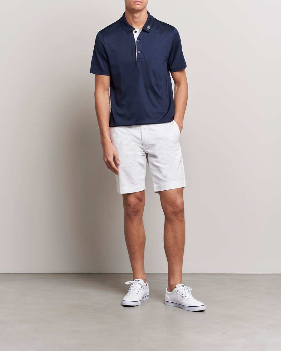 Homme | Polos | Lacoste Sport | Lacoste Jersey Golf Polo Navy Blue/White