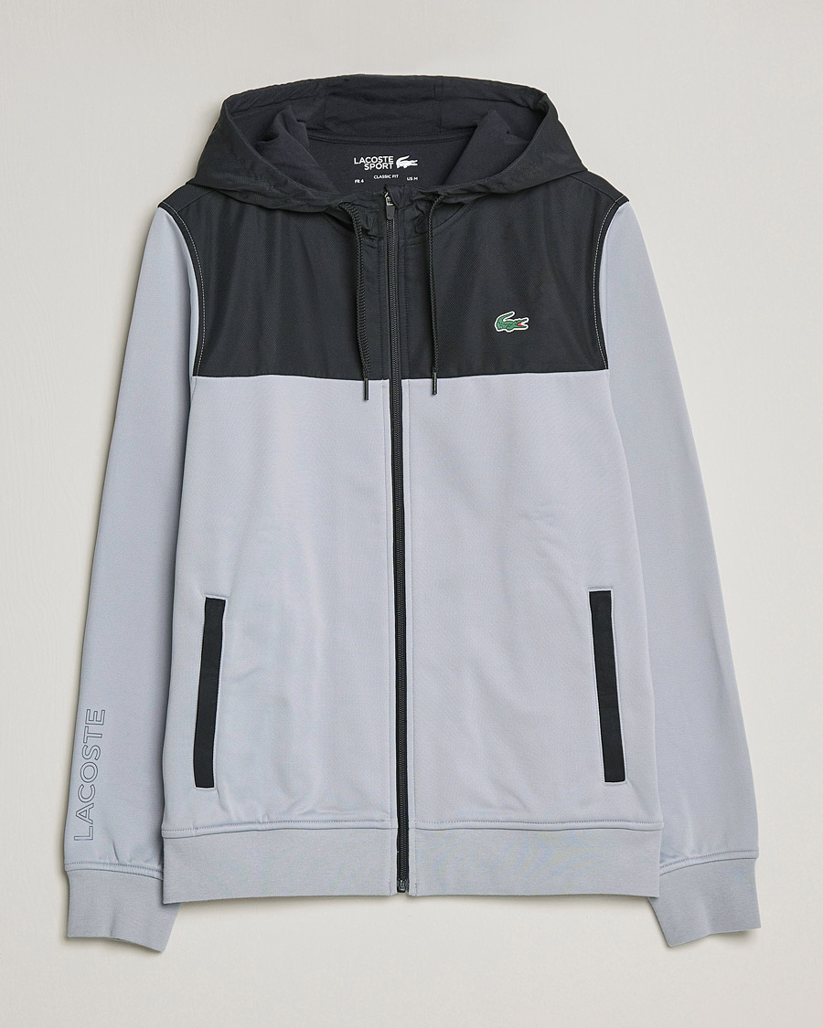 Homme | Pulls Et Tricots | Lacoste Sport | Performance Full Zip Hoodie Black/Grey