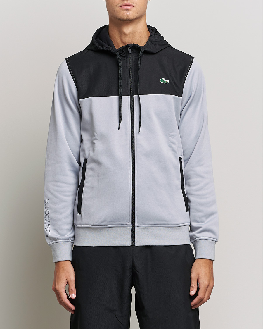 Homme | Pulls Et Tricots | Lacoste Sport | Performance Full Zip Hoodie Black/Grey