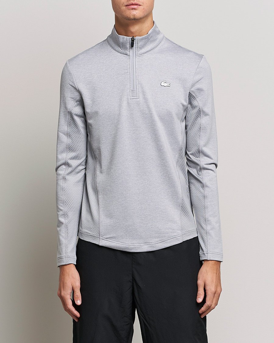 Homme | Pulls Et Tricots | Lacoste Sport | Performance Midlayer Half Zip Silver Chine