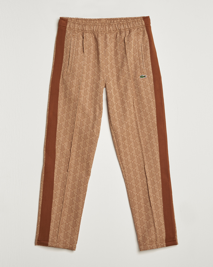 Homme | Pantalons | Lacoste | Monogram Cotton Jacuard Tapered Trackpants Viennese
