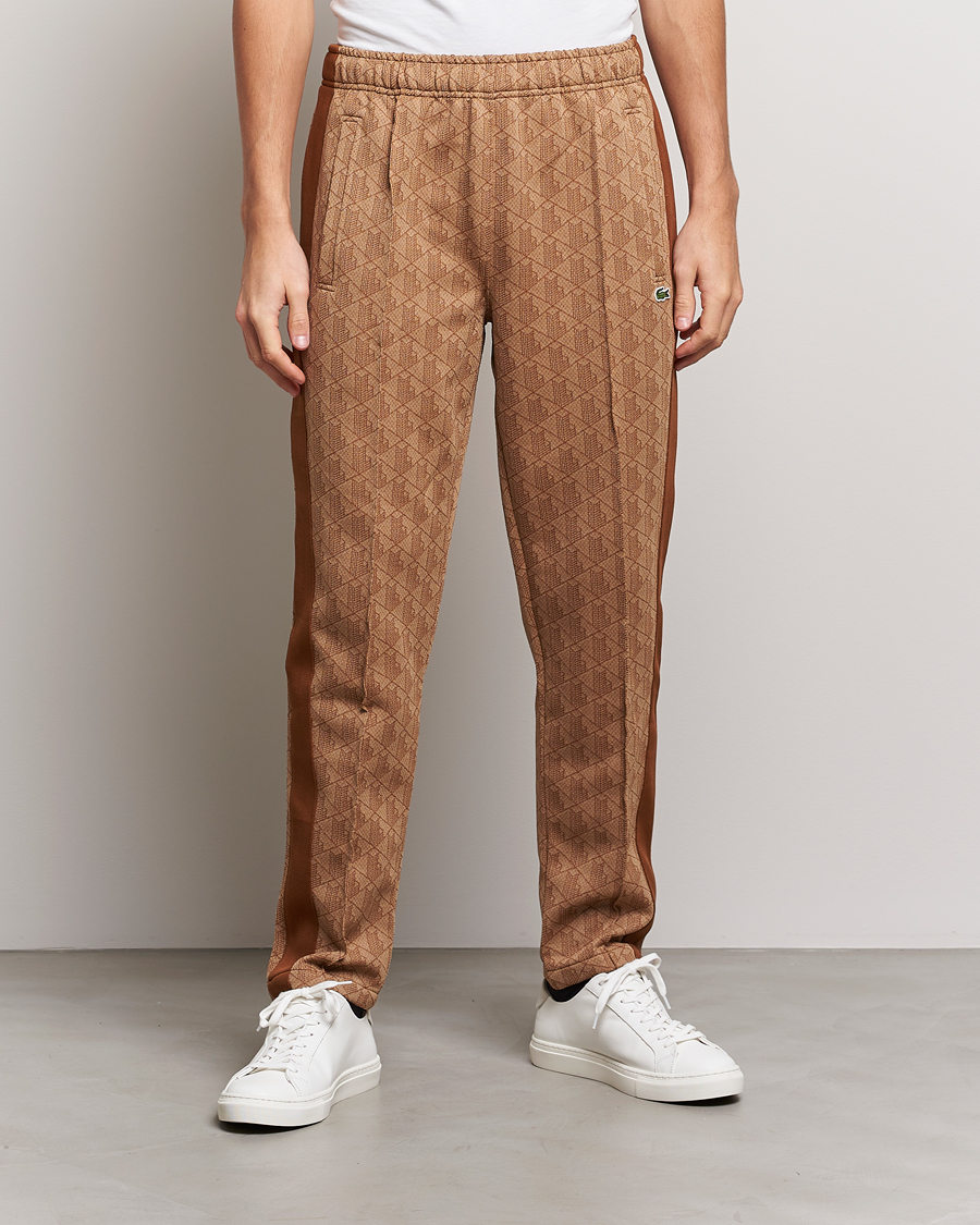 Homme | Pantalons | Lacoste | Monogram Cotton Jacuard Tapered Trackpants Viennese