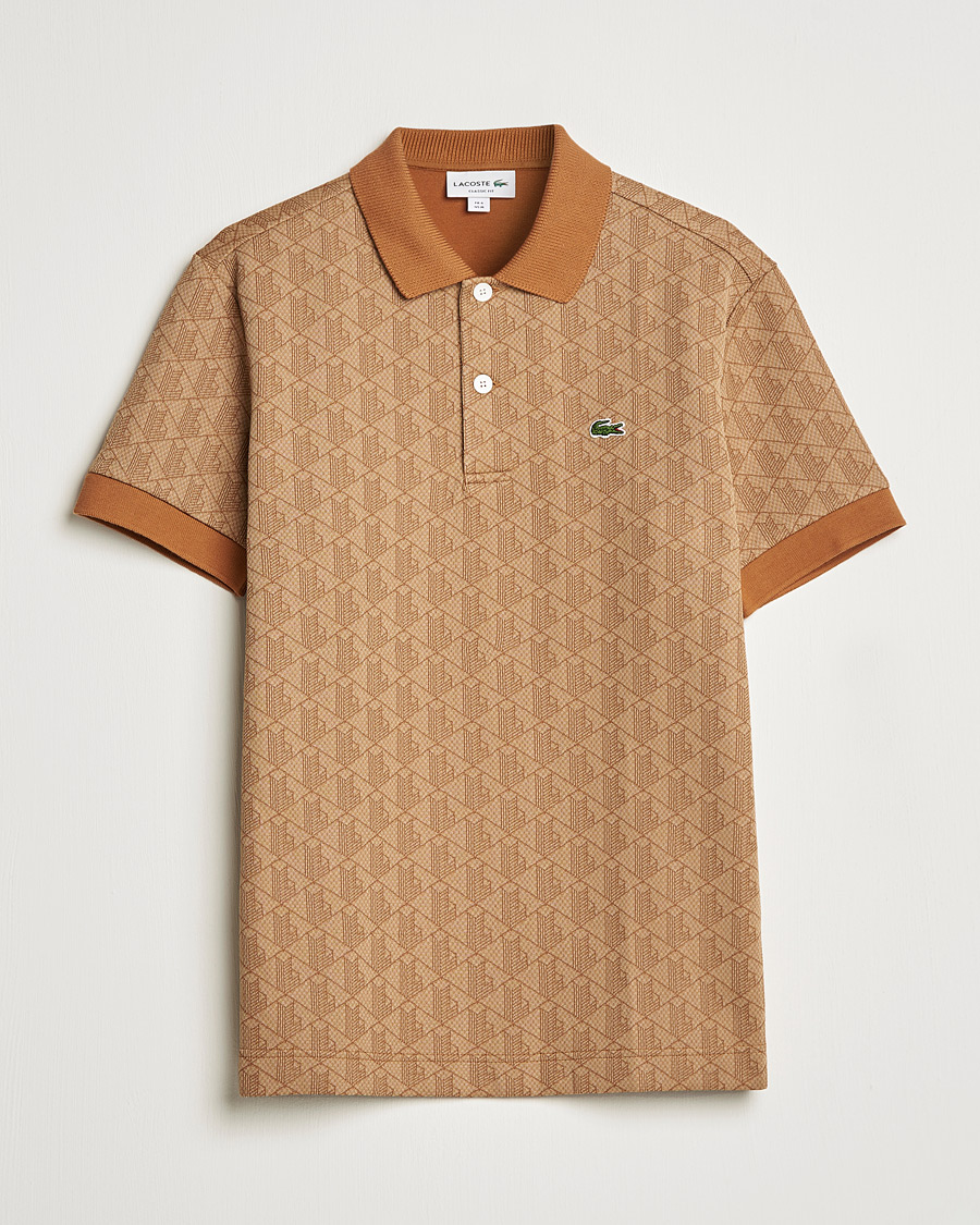 Homme | Polos | Lacoste | Classic Fit Monogram Jacquard Polo Viennese