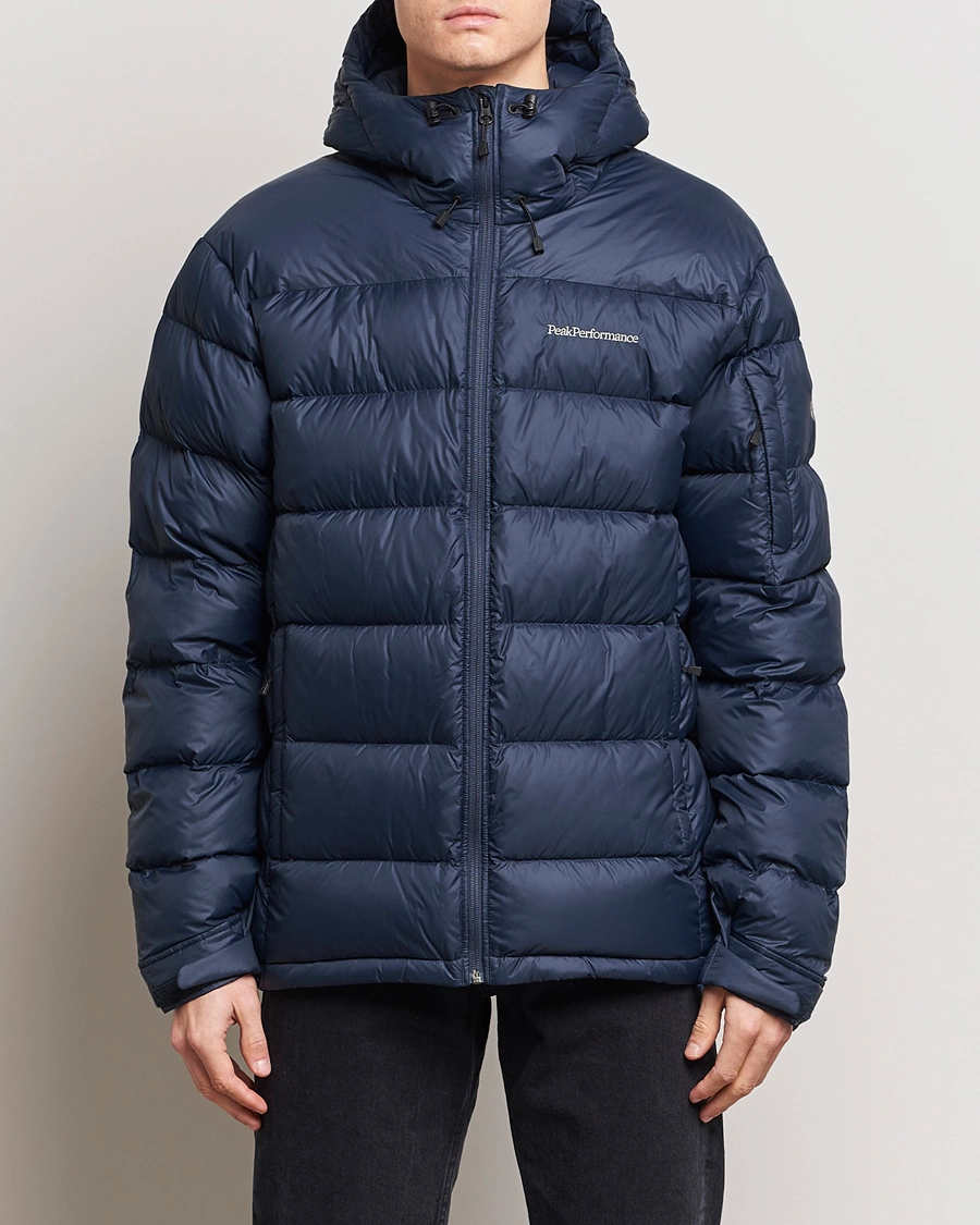 Homme | Soldes -30% | Peak Performance | Frost Down Hooded Jacket  Blue Shadow